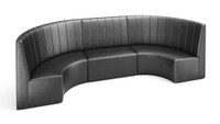 Fortuna Collection:  Extended Half-Circle Seating Configuration G9 - Premium Channel Tufted Upholstery - Made in USA