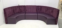 Fortuna Collection:  Extended Half-Circle Seating Configuration G9 - Premium Channel Tufted Upholstery - Made in USA