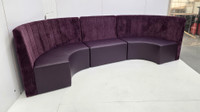 Fortuna Collection:  Extended Half-Circle Seating Configuration G9 - Premium Channel Tufted Upholstery - Made in USA