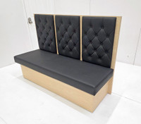 Maple Restaurant  Dual Button-Tufted-Panels Booth Maple Restaurant  Dual Button-Tufted-Panels Booth