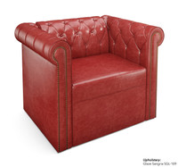 ESCAPE Luxurious Button-Tufted Lounge Seating with Brass Nail Trim Package with Walnut Round Tables ESCAPE Luxurious Button-Tufted Lounge Seating with Brass Nail Trim Package with Walnut Round Tables