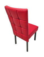 Button Tufted - Gunmetal Heavy-Duty Restaurant Chair with Commercial-Grade Upholstery