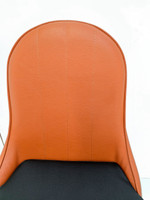 DC102 Modern Restaurant Chair - Metal Legs - Back Channel Tufted Back