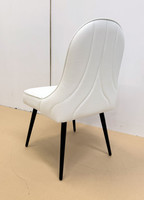 DC102 Modern Restaurant Chair - Metal Legs - Back Channel Tufted Back