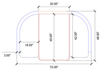 Compact 4-Seater All-in-One Booth Seating with Integrated Table - Optional Power Outlet
