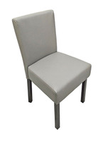 Modern Restaurant Chair - 36" Back - Gunmetal Frame