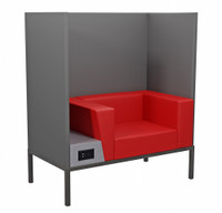 Study Capsule  - Console Table with  USB/110v Outlet - Student Lounge Furniture Study Capsule  - Console Table with  USB/110v Outlet - Student Lounge Furniture