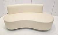 Exclusive Design - AMALFI - A Beautiful Modern Open Sofa - Premium Upholstery  - Gold Wrapped Base