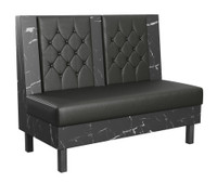 Horten Restaurant Booth - Dual Panel Button-Tufted Diamond Tufted Upholstery - Made in USA Horten Restaurant Booth - Dual Panel Button-Tufted Diamond Tufted Upholstery - Made in USA