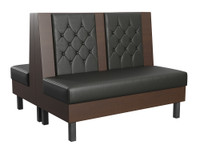 Horten Restaurant Booth - Dual Panel Button-Tufted Diamond Tufted Upholstery - Made in USA Horten Restaurant Booth - Dual Panel Button-Tufted Diamond Tufted Upholstery - Made in USA