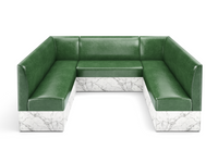 Expo Restaurant Ushape Booth - Premium Flat-Back Upholstery - Made in USA Expo Restaurant Ushape Booth - Premium Flat-Back Upholstery - Made in USA