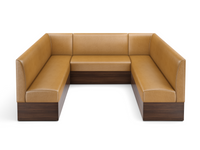 Expo Restaurant Ushape Booth - Premium Flat-Back Upholstery - Made in USA Expo Restaurant Ushape Booth - Premium Flat-Back Upholstery - Made in USA