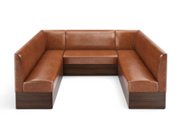 Expo Restaurant Ushape Booth - Premium Flat-Back Upholstery - Made in USA Expo Restaurant Ushape Booth - Premium Flat-Back Upholstery - Made in USA