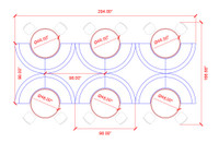 Horizon Half-Circle Package with Restaurant Tables and Chairs - Seats 24 Horizon Half-Circle Package with Restaurant Tables and Chairs - Seats 24