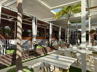 Cabana Outdoor Long Lounge Seating - Premium  5-Yr Warranty Sunbrella Fabric - Marine Grade Seaboard Frame - Seating Arrangement G2