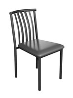 Stacking Curved Design Back - Gunmetal Heavy Duty Base  - Restaurant Chair