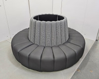 Package of Three Rotonda 100" Round Modular Seating - Front Of House - Hallway - Circular Sofas - Round Banquettes (Seats 36)