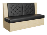 Tavern Restaurant Booth - Dual Panel - 38" Height (Seats 3)