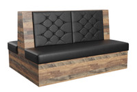 Tavern Restaurant Booth - Dual Panel - 38" Height (Seats 3)