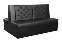 Tavern Restaurant Booth - Dual Panel - 38" Height (Seats 3)