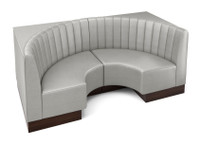 Style S - Channel Style Back - Half Circle Booth Style S - Channel Style Back - Half Circle Booth