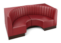 Style S - Channel Style Back - Half Circle Booth Style S - Channel Style Back - Half Circle Booth