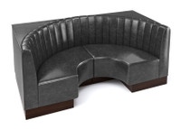 Style S - Channel Style Back - Half Circle Booth Style S - Channel Style Back - Half Circle Booth