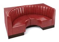 Style S - Channel Style Back - Half Circle Booth Style S - Channel Style Back - Half Circle Booth