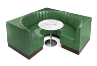 Style S - Channel Style Back - Half Circle Booth Style S - Channel Style Back - Half Circle Booth