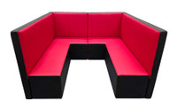 Union Restaurant Booth - Premium Upholstery - Optimal Size - Seats 4-6