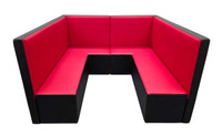 Union Restaurant Booth - Premium Upholstery - Optimal Size - Seats 4-6