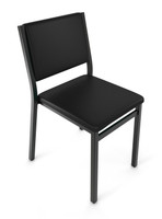 Outdoor Gunmetal Frame - Sunbrella Restaurant Chair - Proudly Made in America