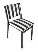 Outdoor Gunmetal Frame - Sunbrella Restaurant Chair - Proudly Made in America