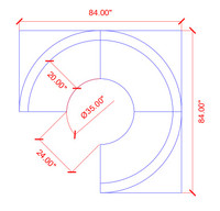 Premium Diamond Tufted 3/4 Circle Booths with Round Tables and Bar Stools (SEATS  22)