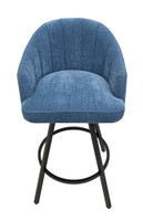 1838 Bar Stool - High Performance Upholstery - Swivel Base - Channel Back 1838 Bar Stool - High Performance Upholstery - Swivel Base - Channel Back