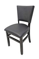 Norway Booths and Black Restaurant Tables Package with Restaurant Chairs - Seats 40
