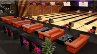 RIVERA Modular Bowling Furniture - Sofas - Lounge Tables - Storage (Seats  32)
