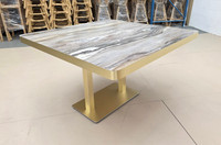Dining / Bar Height - Premium Gold Wrapped Aluminum Alloy - - Restaurant Indoor Table Base