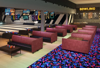 Norway Bowling  & Restaurant Seating Package : Ushape and Lane Seating (Seats 64)