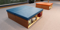 BINNY Storage Bench Public Seating Arrangement (Seats 16+)