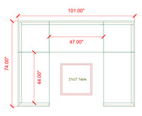 Outdoor Golf Lounge Set - HERMOSA Heavy-Duty Outdoor Modular U-shape Lounge Seating  with a Lounge Table - Sunbrella Seating - Gunmetal Frame