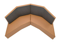 Monty Booth Seating - Modern Design  - Fully Customizable - 100% Handcrafted In USA - Event Ready