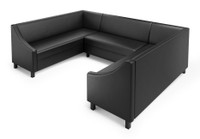 Overstock Lounge Leon-Z Seating Package - U Shape Seating with Hookah Tables & Restaurant Tables with Chairs (Seats 72)