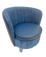 Channel Barrel Design -Modern Club Chair - Premium Upholstery 