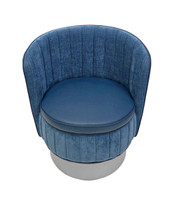 Channel Barrel Design -Modern Club Chair - Premium Upholstery 