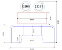 Dublin Golf Seating with Bar Table and  - Exclusive Modern Space Efficient Design (Seats  6)