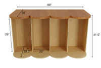 Golf Display With Golf Bag Storage (Set of Four)