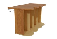 Set of Three: Bar Tables With Golf Bag Storage and Four Bar Stools (Seats 12)