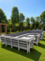 Carina Outdoor Seating - Set of 3 Modular U-Shapes Seating - Premium  Marine Grade Quality (SEATS 12)