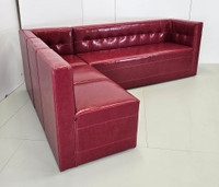 Football Event Ready - Soccer Theme - Seating Package  - 9049 Large Modular U Shape with Soccer Lounge Table (Seats 9)